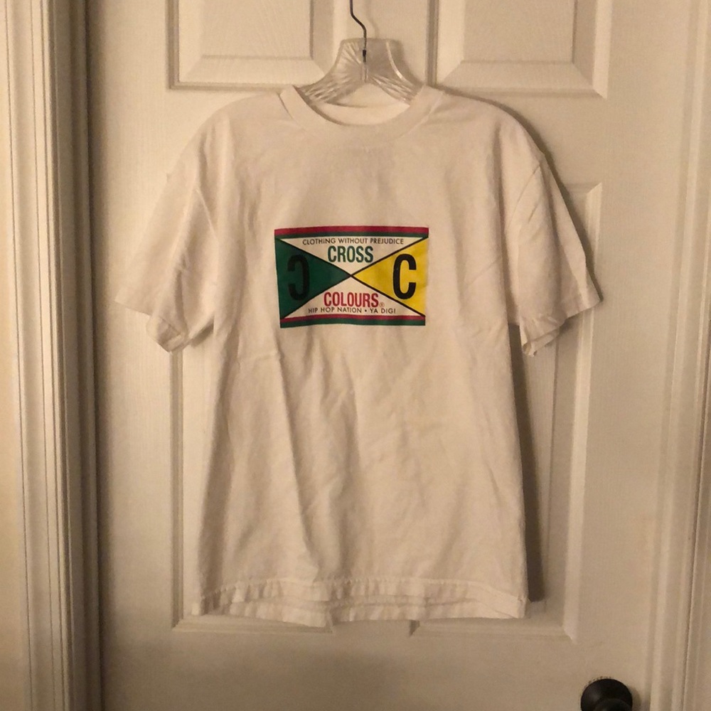 White Cross Colours T-Shirt (Small)